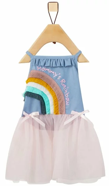 Frisco Rainbow Denim Dog & Cat Dress 6 Frisco Rainbow Denim Dog & Cat Dress - Image 4