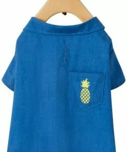 Frisco Chambray Pineapple Dog & Cat Shirt 15 Frisco Chambray Pineapple Dog & Cat Shirt -The Frisco Store 312192 PT4. SY630 V1644527565