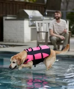 Frisco Ripstop Dog Life Jacket, Pink -The Frisco Store 312379 PT8. SY630 V1649276826
