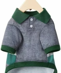 Frisco Green Striped Polo Dog & Cat Shirt -The Frisco Store 315091 PT5. SY630 V1646435818