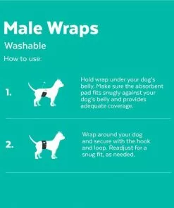 Frisco Washable Male Wrap, Whales, 3pk -The Frisco Store 315706 PT4. SY630 V1644880016