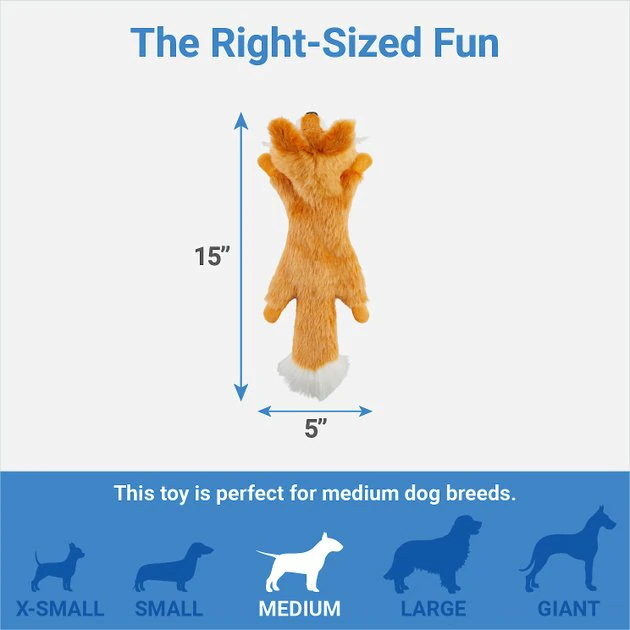 Frisco Fur Really Real Fox Plush Squeaky Dog Toy 4 Frisco Fur Really Real Fox Plush Squeaky Dog Toy - Image 2