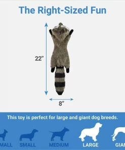 Frisco Fur Really Real Raccoon Plush Squeaky Dog Toy 6 Frisco Fur Really Real Raccoon Plush Squeaky Dog Toy -The Frisco Store 316925 PT1. SY630 V1641400941