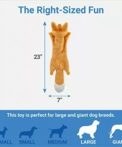 Frisco Fur Really Real Fox Plush Squeaky Dog Toy -The Frisco Store 316937 PT1. SY630 V1641400617