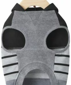 Frisco Gray Striped Dog & Cat Hoodie -The Frisco Store 317304 PT5. SY630 V1646437937