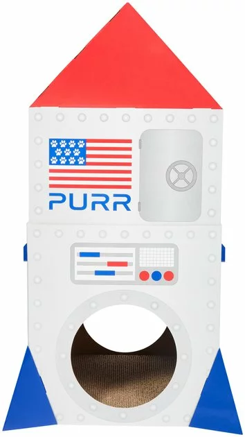 Frisco Spaceship Cardboard Cat House, 2-Story 5 Frisco Spaceship Cardboard Cat House, 2-Story - Image 3