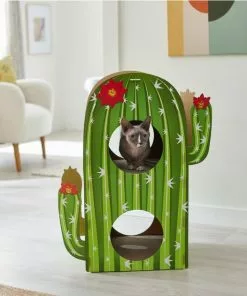 Frisco Cactus Cardboard Cat House, 2-Story -The Frisco Store 317725 PT3. SY630 V1642099098