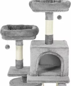 Frisco 61-in Faux Fur Tree & Condo, Gray + 38-in Cat Tree & Condo, Top Perch & Toy, Gray 14 Frisco 61-in Faux Fur Tree & Condo, Gray + 38-in Cat Tree & Condo, Top Perch & Toy, Gray -The Frisco Store 318964 PT3. SY630 V1630363328