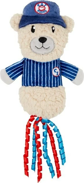 Frisco||Pets First Frisco Baseball Bear Plush and Crinkle Kicker Toy + Pets First Chicago Cubs Baseball Cat Scratcher Toy with Catnip 4 Frisco||Pets First Frisco Baseball Bear Plush and Crinkle Kicker Toy + Pets First Chicago Cubs Baseball Cat Scratcher Toy with Catnip - Image 2