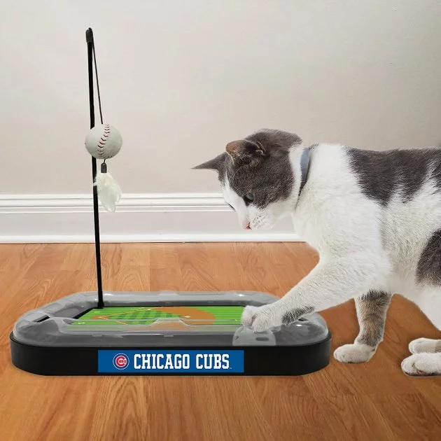 Frisco||Pets First Frisco Baseball Bear Plush and Crinkle Kicker Toy + Pets First Chicago Cubs Baseball Cat Scratcher Toy with Catnip 8 Frisco||Pets First Frisco Baseball Bear Plush and Crinkle Kicker Toy + Pets First Chicago Cubs Baseball Cat Scratcher Toy with Catnip - Image 6