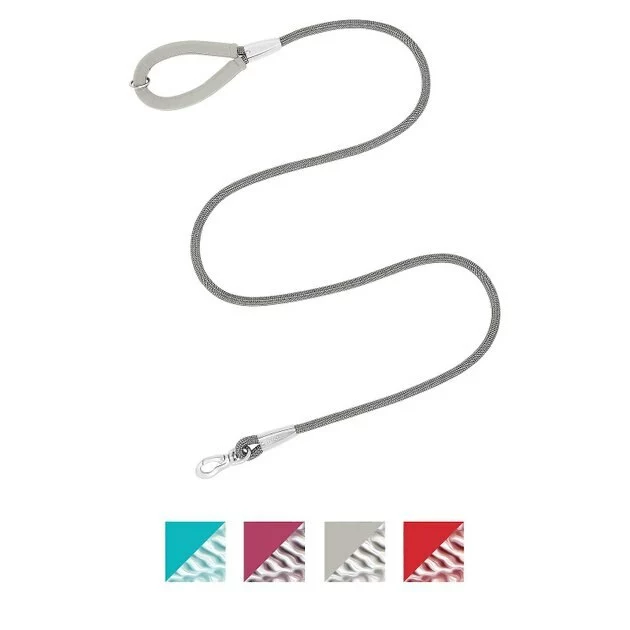 Frisco Outdoor Comfort Print Nylon Padded Collar, Large, Neck: 18 -26-in, Width: 1-in + Outdoor Ultra Reflective Rope Leash With Padded Handle, Stone Gray, 6 - ft 8 Frisco Outdoor Comfort Print Nylon Padded Collar, Large, Neck: 18 -26-in, Width: 1-in + Outdoor Ultra Reflective Rope Leash With Padded Handle, Stone Gray, 6 - ft - Image 6