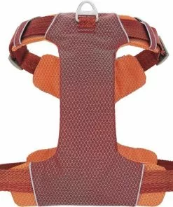 Frisco Outdoor Lightweight Ripstop Nylon Harness, Flamepoint Orange, Large, Neck: 18 to 28-in, Girth 24 to 34-in + Heathered Nylon Collar, Flamepoint Orange, Large, Neck: 18 -26-in, Width: 1-in -The Frisco Store 319154 PT2. SY630 V1631151372