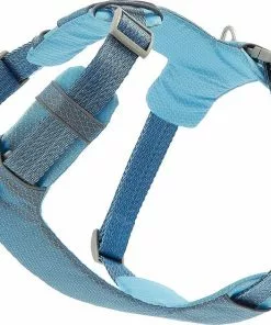 Frisco Outdoor Lightweight Ripstop Nylon Harness, River Blue, Large, Neck: 18 to 28-in, Girth 24 to 34-in + Heathered Dog Leash, River Blue, Large - Length: 6-ft, Width: 1-in -The Frisco Store 319168 PT3. SY630 V1631141173