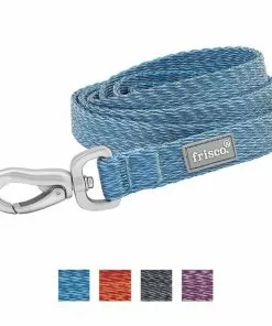 Frisco Outdoor Lightweight Ripstop Nylon Harness, River Blue, Large, Neck: 18 to 28-in, Girth 24 to 34-in + Heathered Dog Leash, River Blue, Large - Length: 6-ft, Width: 1-in -The Frisco Store 319168 PT6. SY630 V1631143888