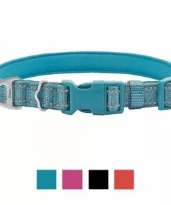 Frisco Outdoor Nylon Reflective Comfort Padded Collar, Bayou Teal, Extra Small, Neck: 8-12-in, Width: 5/8th-in + Dog Leash, Bayou Teal, Small - Length: 6-ft, Width: 5/8-in 12 Frisco Outdoor Nylon Reflective Comfort Padded Collar, Bayou Teal, Extra Small, Neck: 8-12-in, Width: 5/8th-in + Dog Leash, Bayou Teal, Small - Length: 6-ft, Width: 5/8-in -The Frisco Store 319212 PT1. SY630 V1631153198