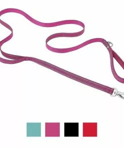 Frisco Outdoor Nylon Reflective Comfort Padded Collar, Boysenberry Purple, Extra Small, Neck: 8-12-in, Width: 5/8th -in + Dog Leash, Boysenberry Purple, Small - Length: 6-ft, Width: 5/8-in -The Frisco Store 319220 PT5. SY630 V1631155595
