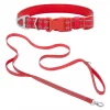 Frisco Outdoor Nylon Reflective Comfort Padded Collar, Sunset Orange, Large, Neck: 18 -26-in, Width: 1-in + Dog Leash, Sunset Orange, Large - Length: 6-ft, Width: 1-in -The Frisco Store 319238 MAIN. SY630 V1631159502