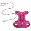 Frisco Outdoor Premium Ripstop Nylon Harness with Pocket, Boysenberry Purple, Extra Large, Neck: 22 to 34-in, Girth: 32 to 44-in + Waterproof Stinkproof PVC Rope Leash, Shadow Purple, 6 Ft. -The Frisco Store 319272 MAIN. SY630 V1631206296