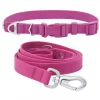 Frisco Outdoor Solid Textured Waterproof Stink Proof PVC Collar, Boysenberry Purple, Large, Neck: 18 ½ 26-in, Width: 1-in + Dog Leash, Boysenberry Purple, Large - Length: 6-ft, Width: 1-in -The Frisco Store 319334 MAIN. SY630 V1631155897