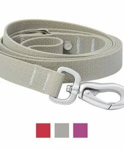 Frisco Outdoor Solid Textured Waterproof Stink Proof PVC Collar, Storm Gray, Extra Small - Neck: 8-12-in, Width: 5/8th-in + Dog Leash, Storm Gray, Small - Length: 6-ft, Width: 5/8-in -The Frisco Store 319348 PT5. SY630 V1631144773