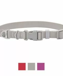 Frisco Outdoor Solid Textured Waterproof Stink Proof PVC Collar, Storm Gray, Medium - Neck: 14½20-in, Width: 3/4-in + Dog Leash, Storm Gray, Medium - Length: 6-ft, Width: 3/4-in -The Frisco Store 319352 PT1. SY630 V1631155587