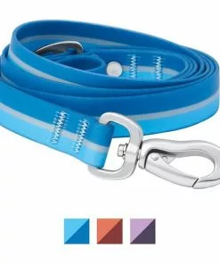 Frisco Outdoor Two Toned Waterproof Stink Proof PVC Collar, River Blue, Medium - Neck: 14½20-in, Width: 3/4-in + Dog Leash, River Blue, Medium - Length: 6-ft, Width: 3/4-in -The Frisco Store 319430 PT5. SY630 V1631159470