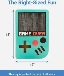 Frisco Retro Game Over Scratcher Cat Toy + Retro Game On Plush Squeaky Dog Toy -The Frisco Store 319492 PT2. SY630 V1630621283