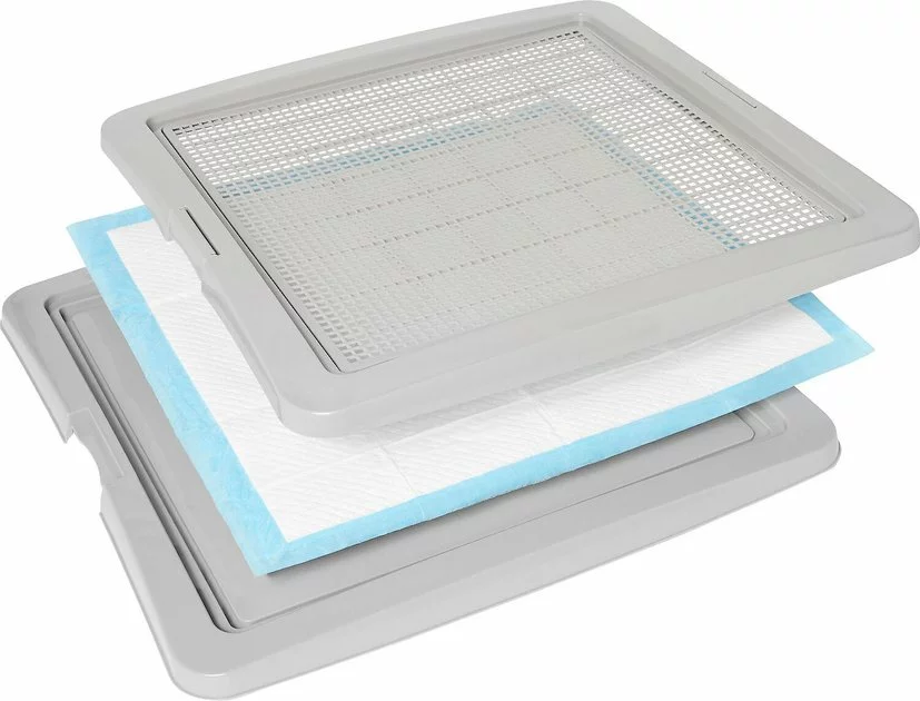 Frisco Training Pad Holder, 24-in x 24-in + Dog Training & Potty Pads, 22 x 23-in, 100 count, Unscented 4 Frisco Training Pad Holder, 24-in x 24-in + Dog Training & Potty Pads, 22 x 23-in, 100 count, Unscented - Image 2