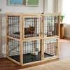 Frisco Collapsible Wood & Wire Cat Cage Playpen, 2 Level -The Frisco Store 323214 MAIN. SY630 V1645473402