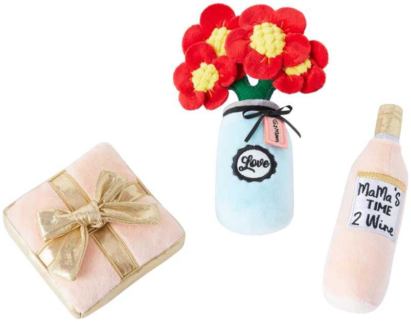 Frisco Mother's Day Gifts Plush Cat Toy with Catnip, 3 count 3 Frisco Mother's Day Gifts Plush Cat Toy with Catnip, 3 count