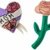 Frisco Mother's Day Rose & Heart Plush Squeaky Dog Toy, 2 count -The Frisco Store 327033 MAIN. SY630 V1646947865