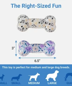 Frisco Mother's Day TPR Bone Squeaky Dog Toy, 2 count -The Frisco Store 327041 PT1. SY630 V1647618083