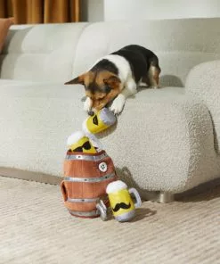 Frisco Beer & Keg Plush Squeaky Dog Toy, 4 count -The Frisco Store 327047 PT3. SY630 V1648667317