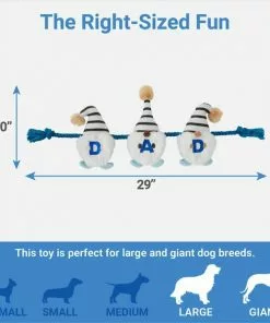 Frisco Dad Gnome Plush with Rope Dog Toy -The Frisco Store 327053 PT1. SY630 V1648563986