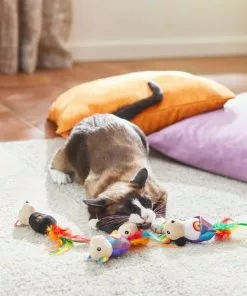 Frisco Pride Mice Plush Cat Toy with Silvervine, 4 count -The Frisco Store 331678 PT3. SY630 V1647356040