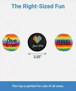Frisco Pride Buttons Plush Cat Toy with Catnip, 3 count -The Frisco Store 331688 PT1. SY630 V1649785011