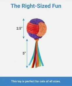 Frisco Pride Rainbow Sisal Ball Cat Toy 6 Frisco Pride Rainbow Sisal Ball Cat Toy -The Frisco Store 331700 PT1. SY630 V1649784993