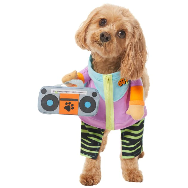 Frisco Front Walking 80s Retro Kid Dog & Cat Costume 3 Frisco Front Walking 80s Retro Kid Dog & Cat Costume